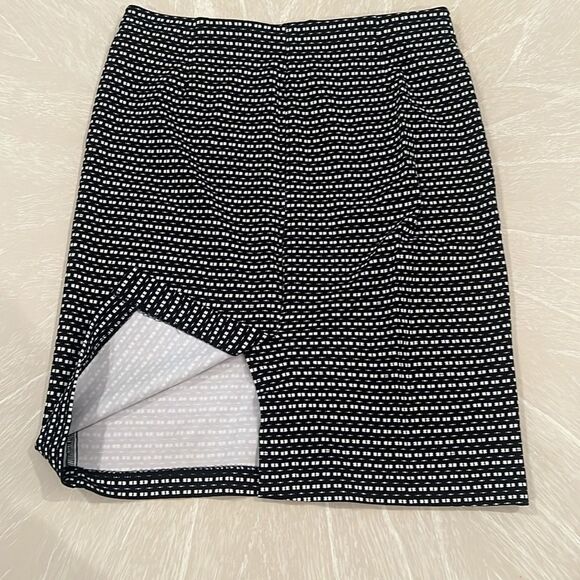 Anne Klein Black and White Skirt Size 8 - Picture 6 of 8